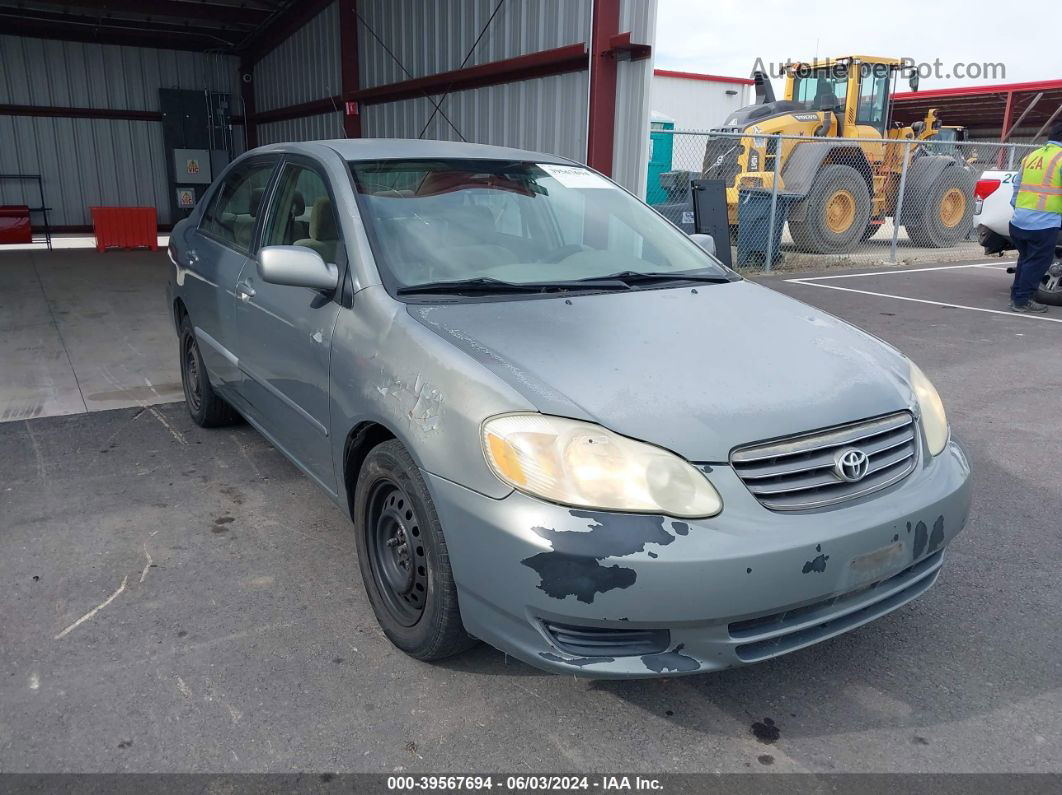 2003 Toyota Corolla Le Gray vin: 1NXBR32E53Z078176