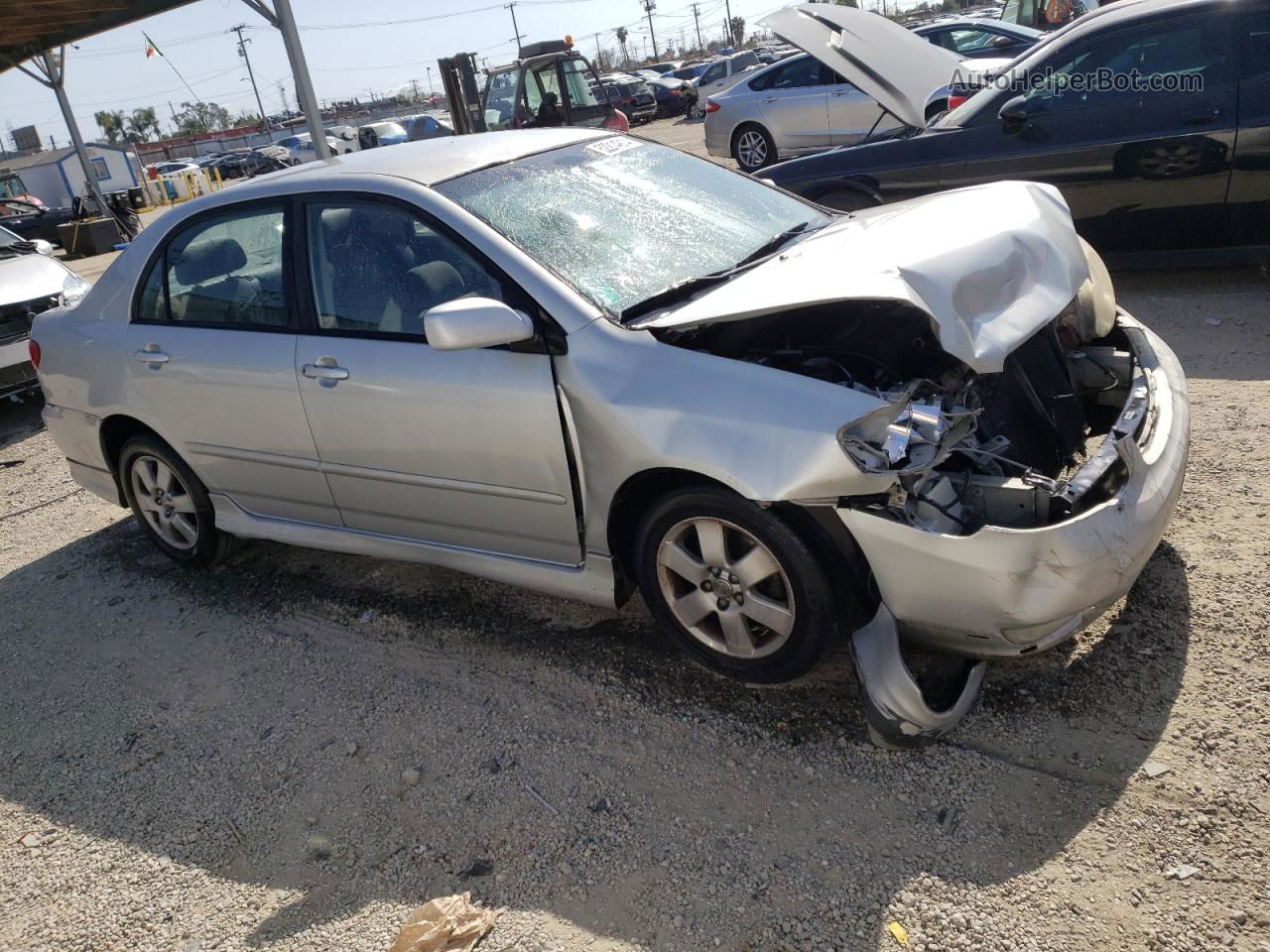 2003 Toyota Corolla Ce Silver vin: 1NXBR32E53Z160411