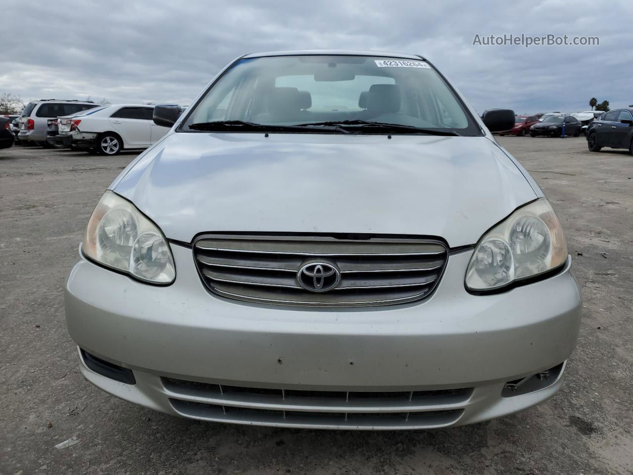 2003 Toyota Corolla Ce Silver vin: 1NXBR32E53Z171134