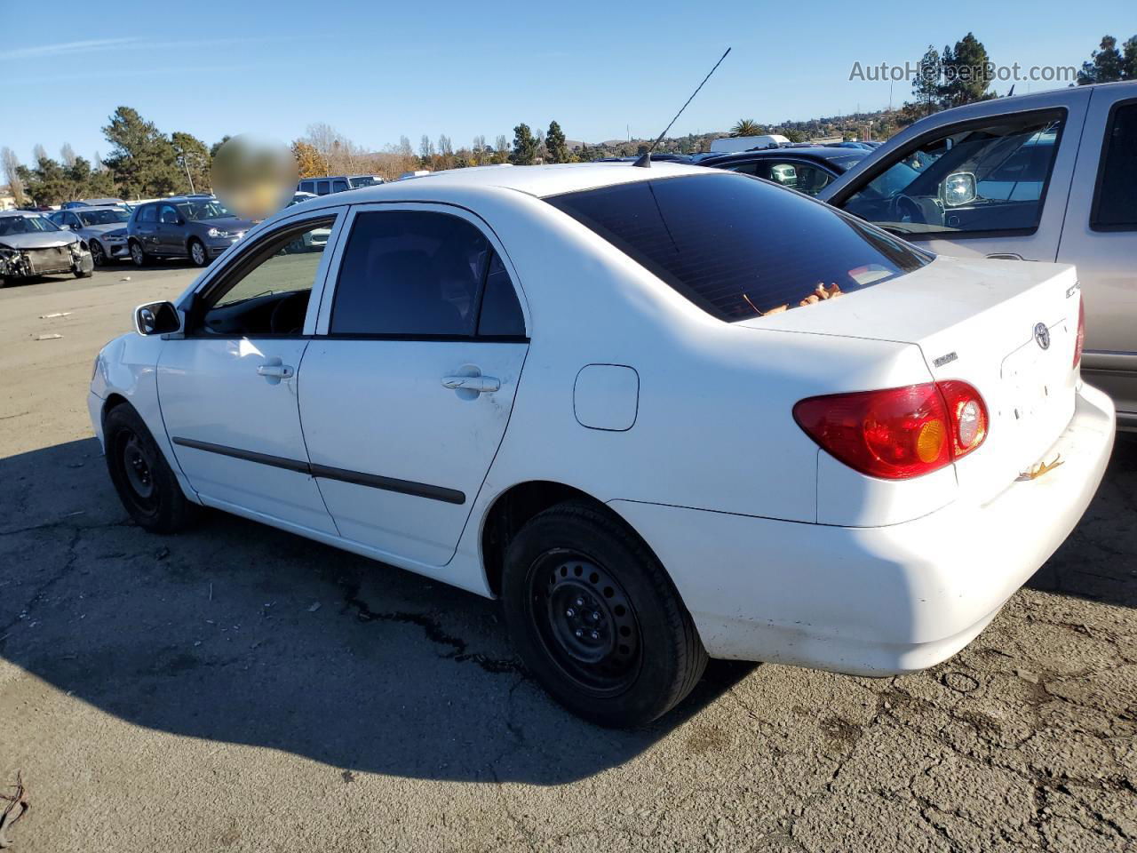 2003 Toyota Corolla Ce White vin: 1NXBR32E53Z172977