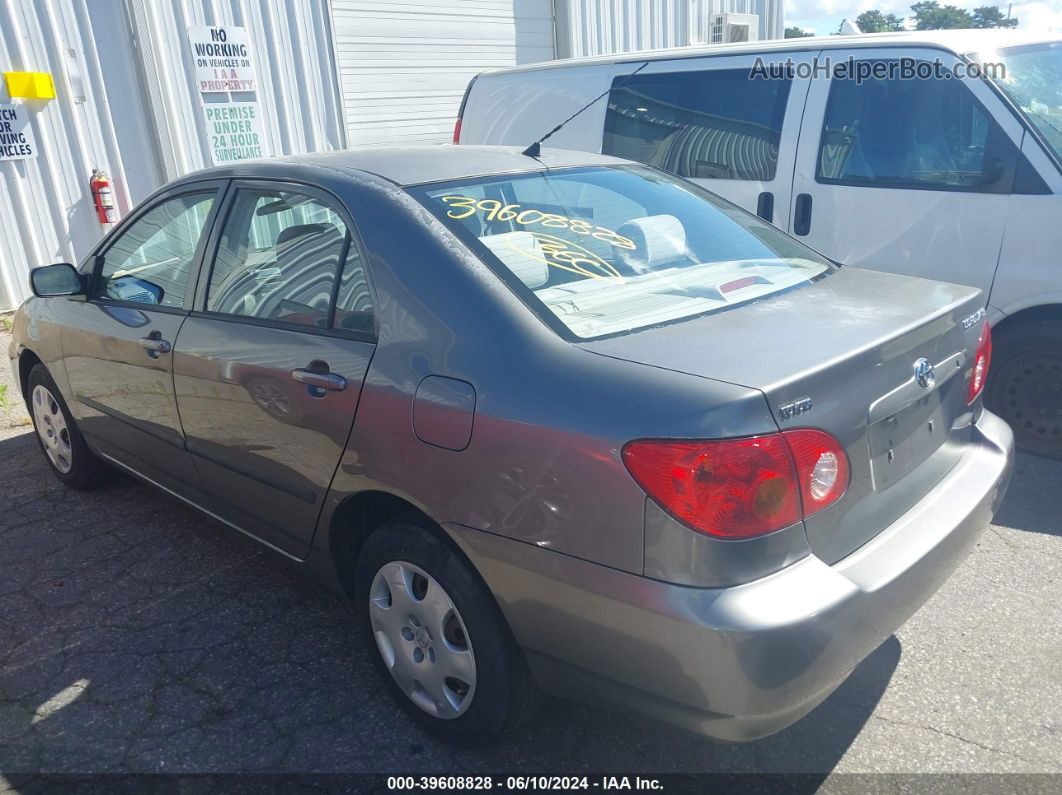 2003 Toyota Corolla Ce Gray vin: 1NXBR32E53Z177810