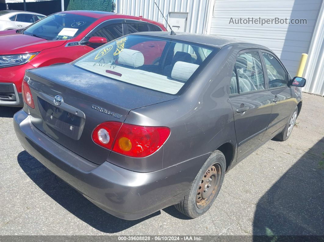 2003 Toyota Corolla Ce Gray vin: 1NXBR32E53Z177810