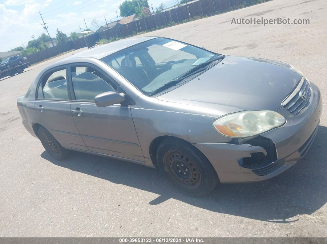 2004 Toyota Corolla Le Gray vin: 1NXBR32E54Z198853