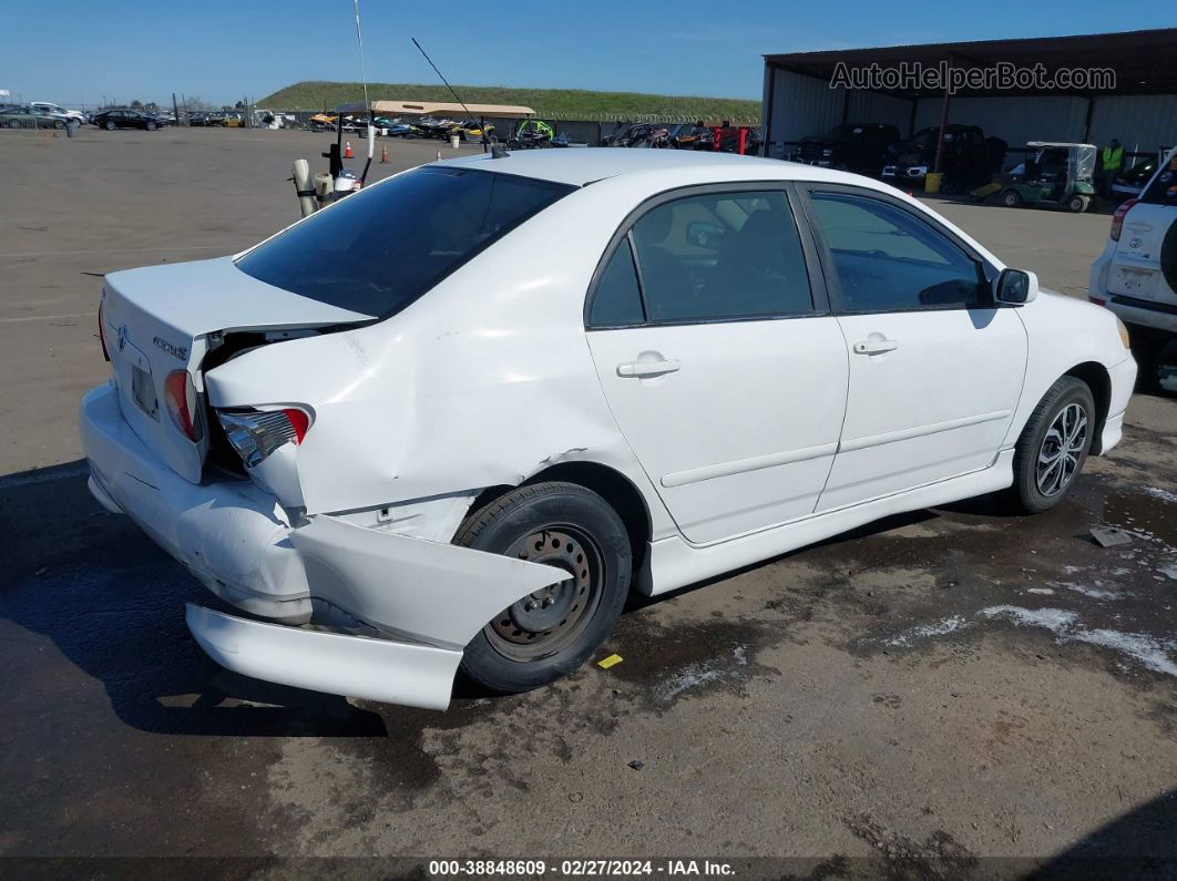 2004 Toyota Corolla S White vin: 1NXBR32E54Z199131