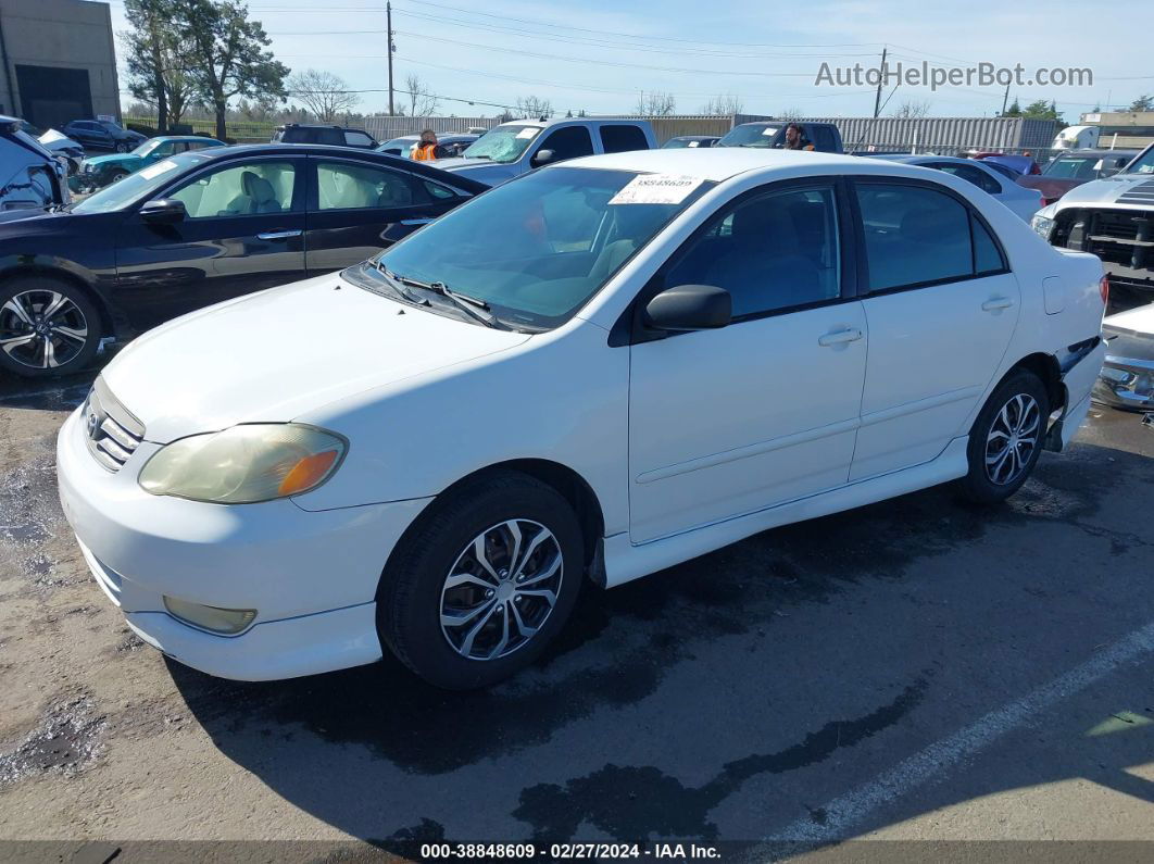 2004 Toyota Corolla S White vin: 1NXBR32E54Z199131