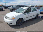 2004 Toyota Corolla Ce White vin: 1NXBR32E54Z213111