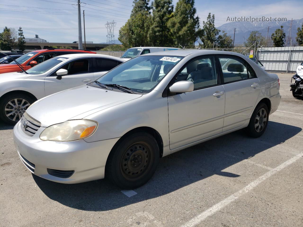 2004 Toyota Corolla Ce Silver vin: 1NXBR32E54Z239322