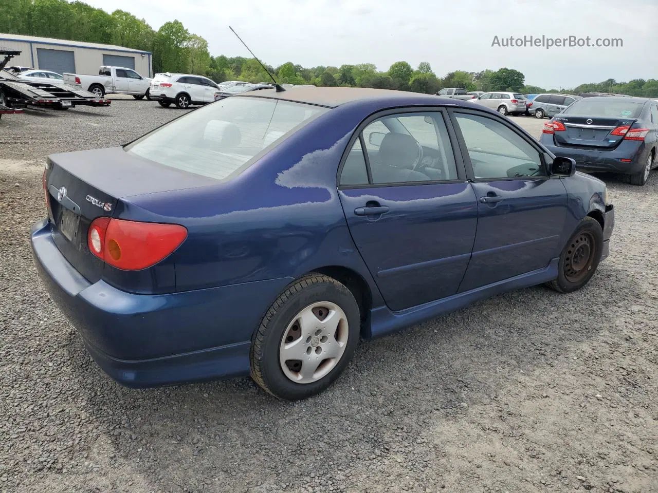 2004 Toyota Corolla Ce Blue vin: 1NXBR32E54Z263359