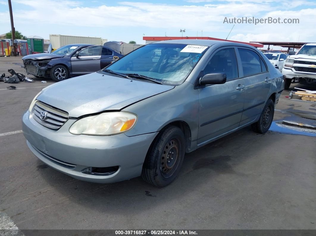 2004 Toyota Corolla Ce Gray vin: 1NXBR32E54Z269162