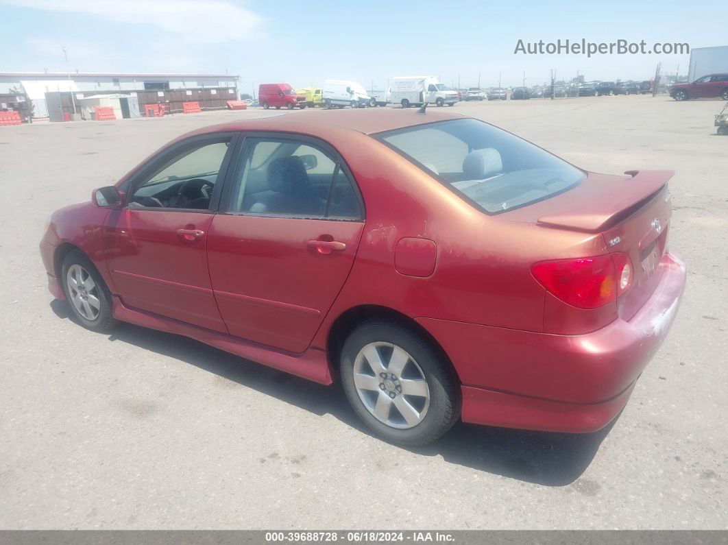 2004 Toyota Corolla S Burgundy vin: 1NXBR32E54Z282512