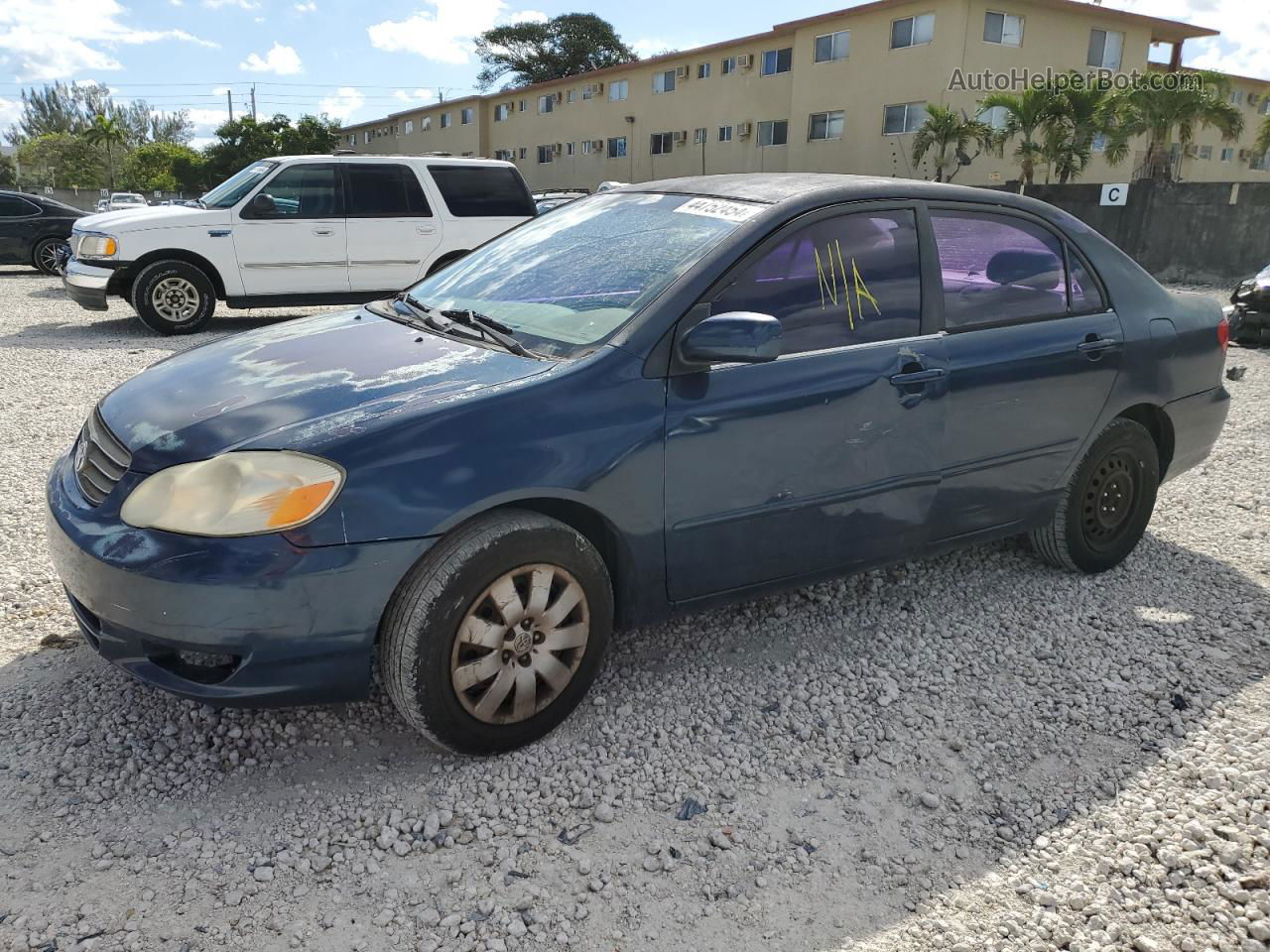 2004 Toyota Corolla Ce Blue vin: 1NXBR32E54Z284034