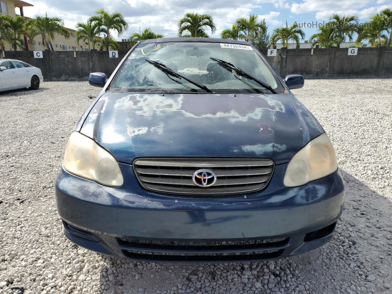 2004 Toyota Corolla Ce Blue vin: 1NXBR32E54Z284034