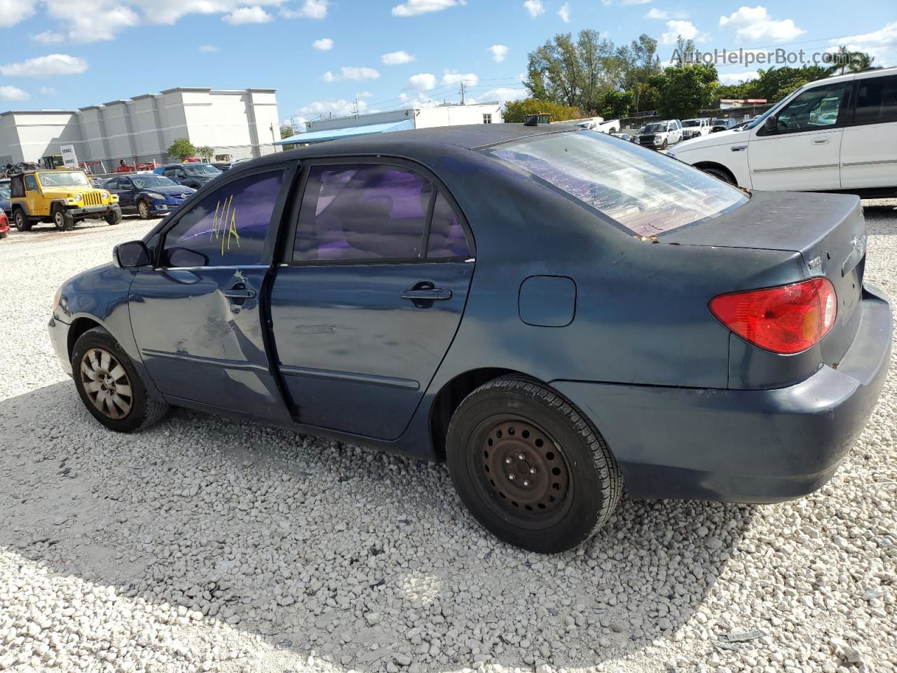 2004 Toyota Corolla Ce Blue vin: 1NXBR32E54Z284034