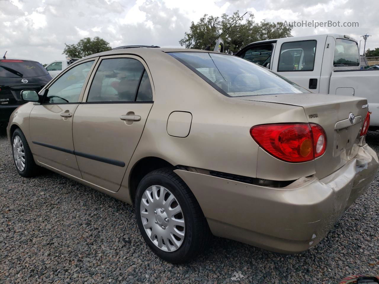 2004 Toyota Corolla Ce Beige vin: 1NXBR32E54Z286883