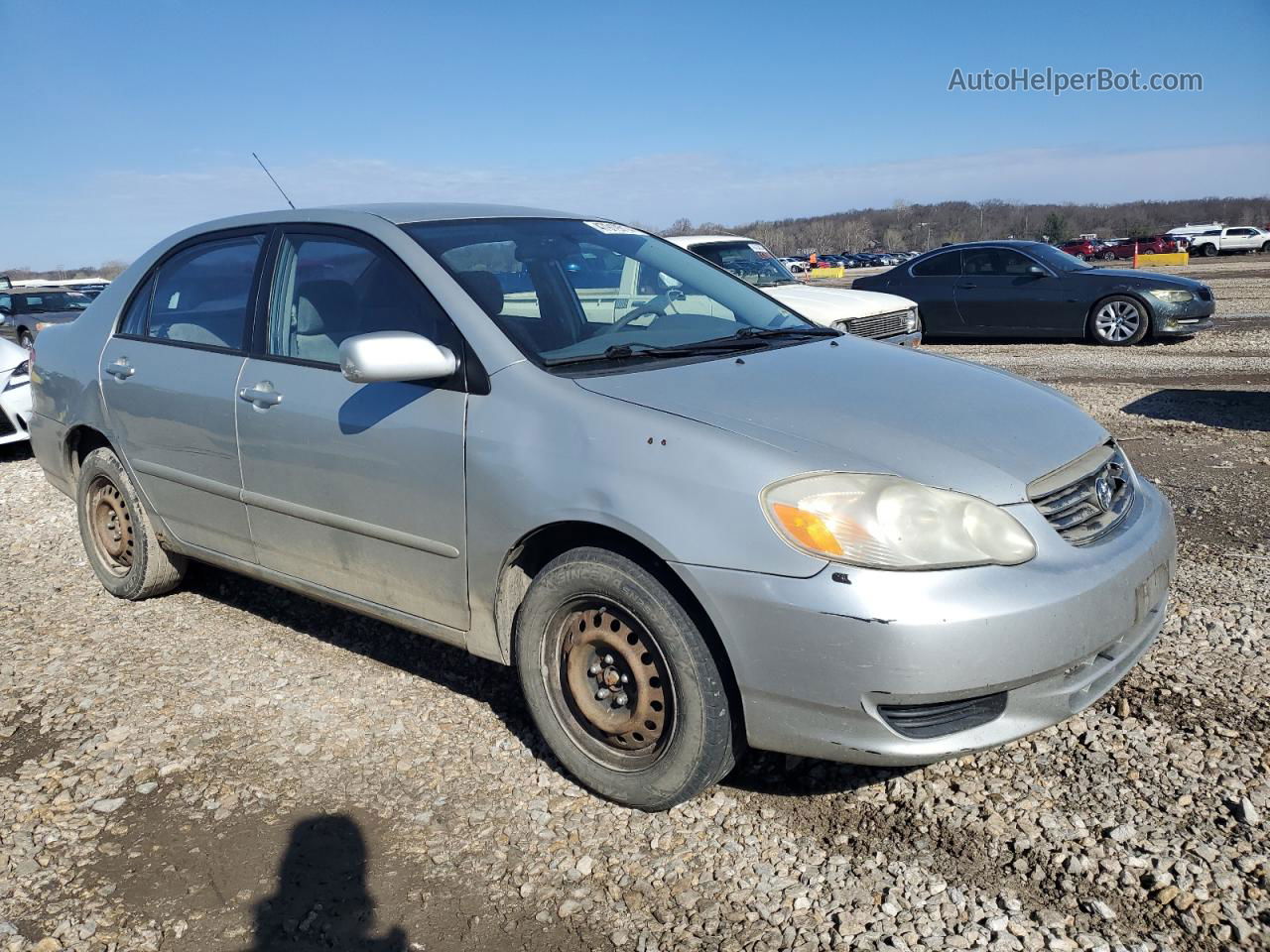 2004 Toyota Corolla Ce Gray vin: 1NXBR32E54Z292635