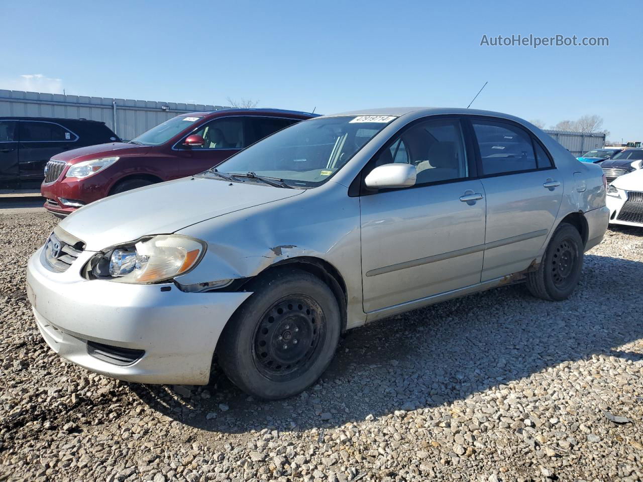 2004 Toyota Corolla Ce Gray vin: 1NXBR32E54Z292635