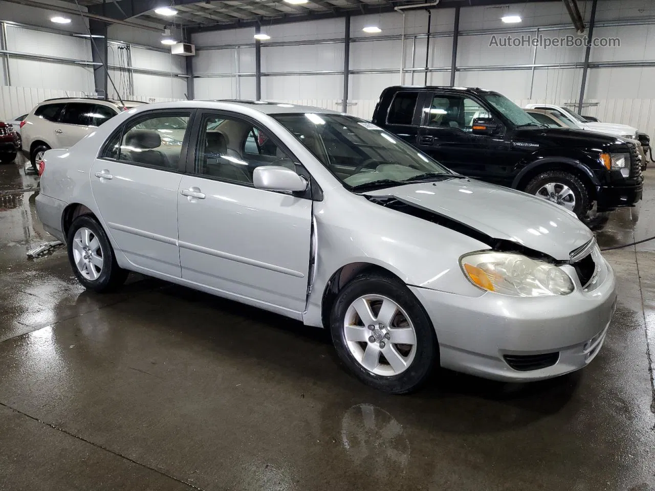 2004 Toyota Corolla Ce Silver vin: 1NXBR32E54Z322734