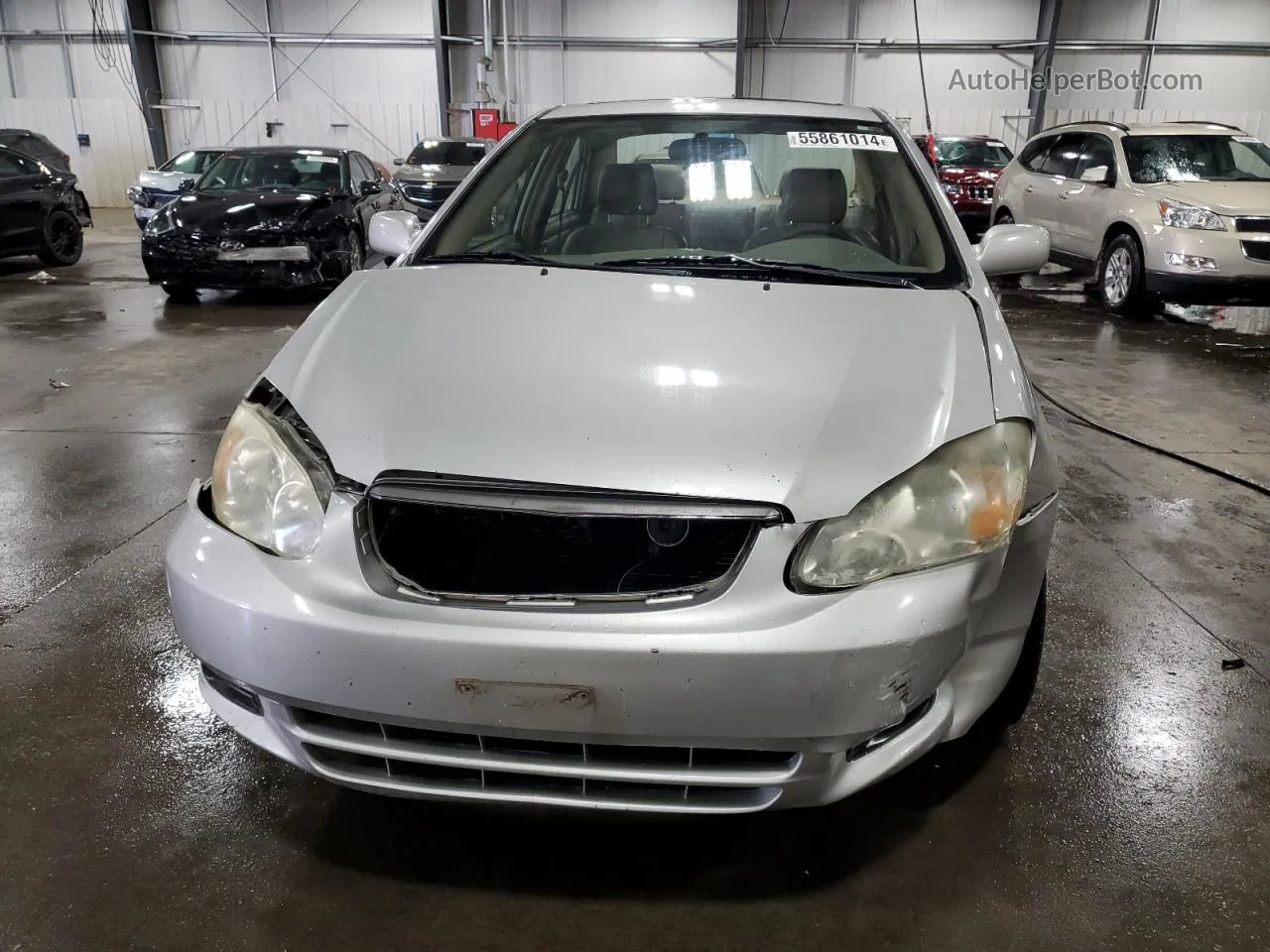 2004 Toyota Corolla Ce Silver vin: 1NXBR32E54Z322734