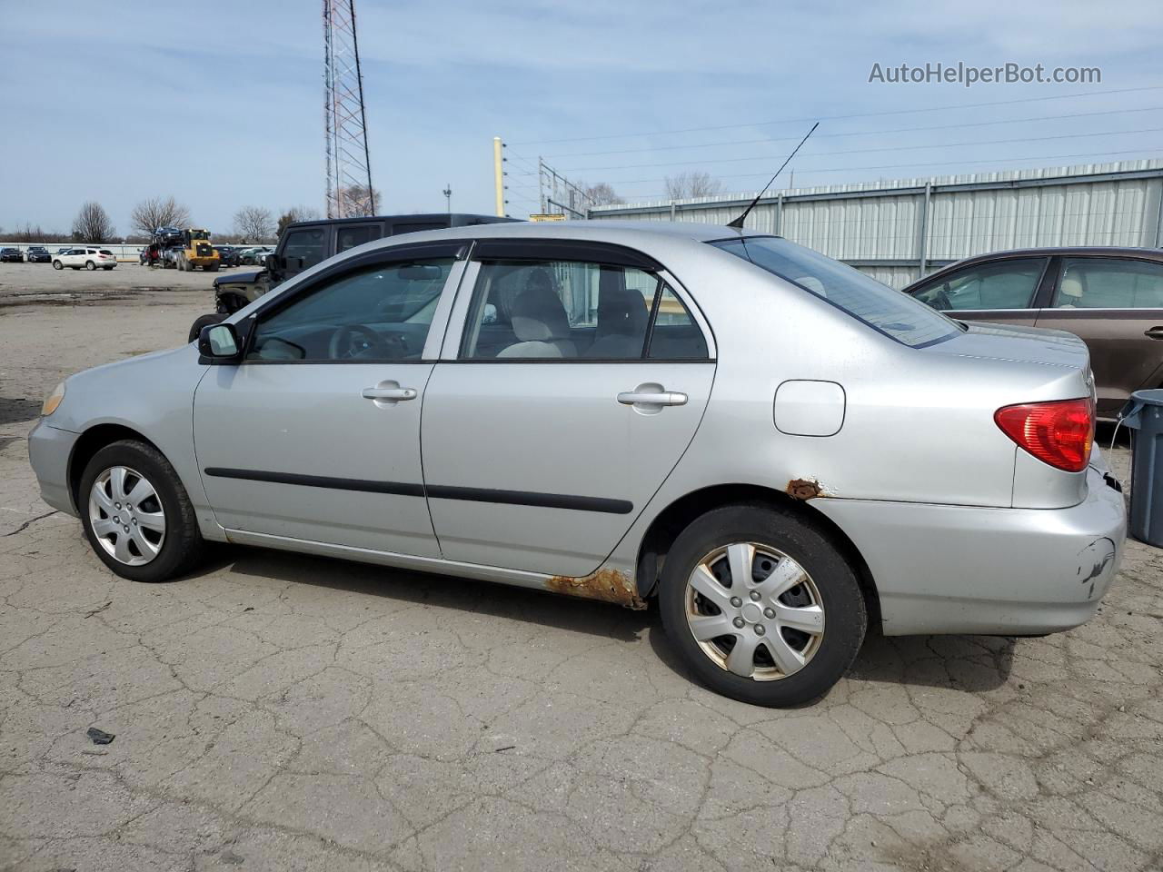 2004 Toyota Corolla Ce Silver vin: 1NXBR32E54Z336939