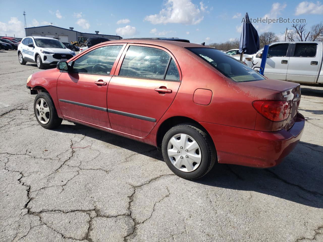 2005 Toyota Corolla Ce Red vin: 1NXBR32E55Z464583