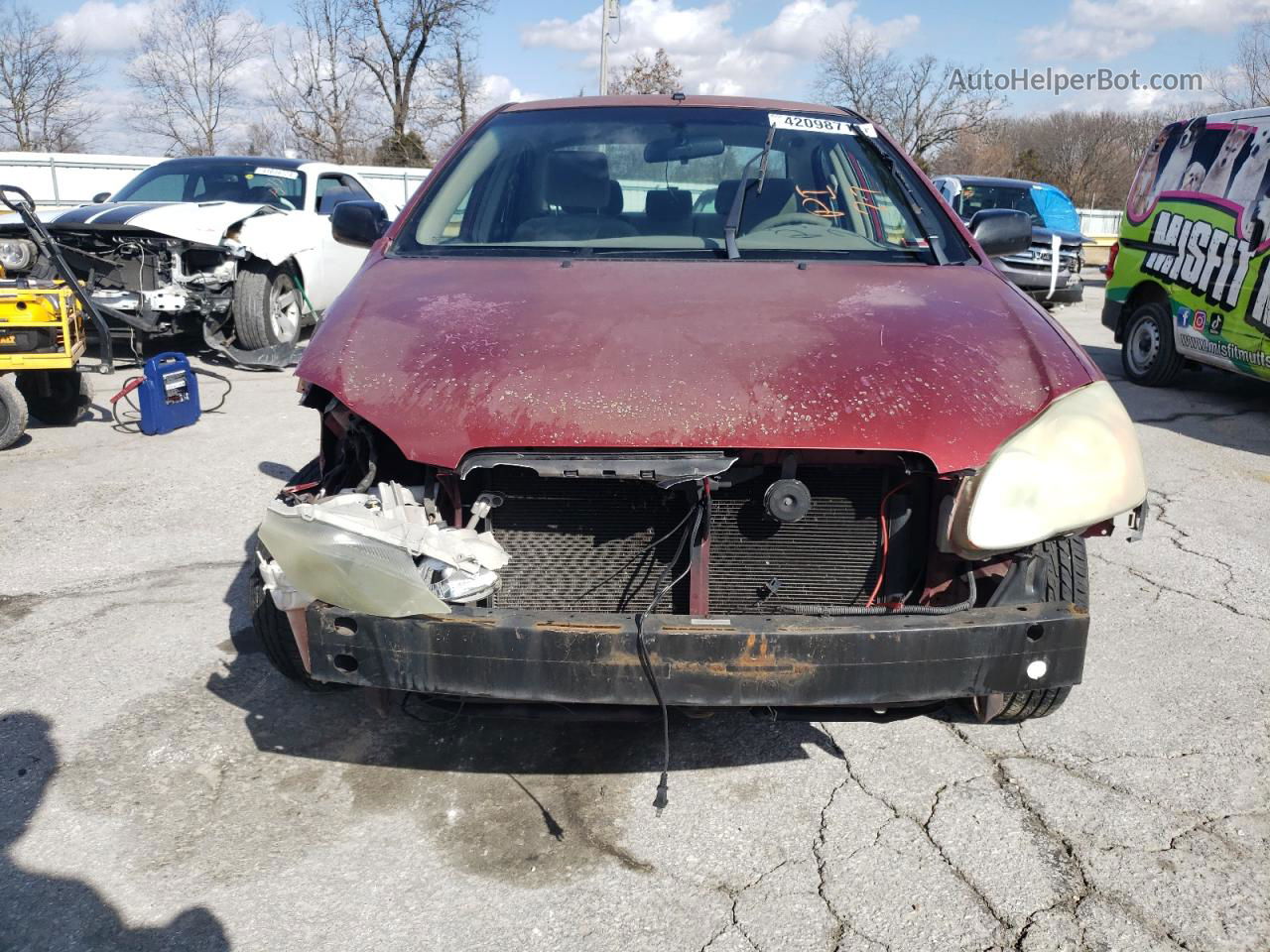 2005 Toyota Corolla Ce Red vin: 1NXBR32E55Z464583