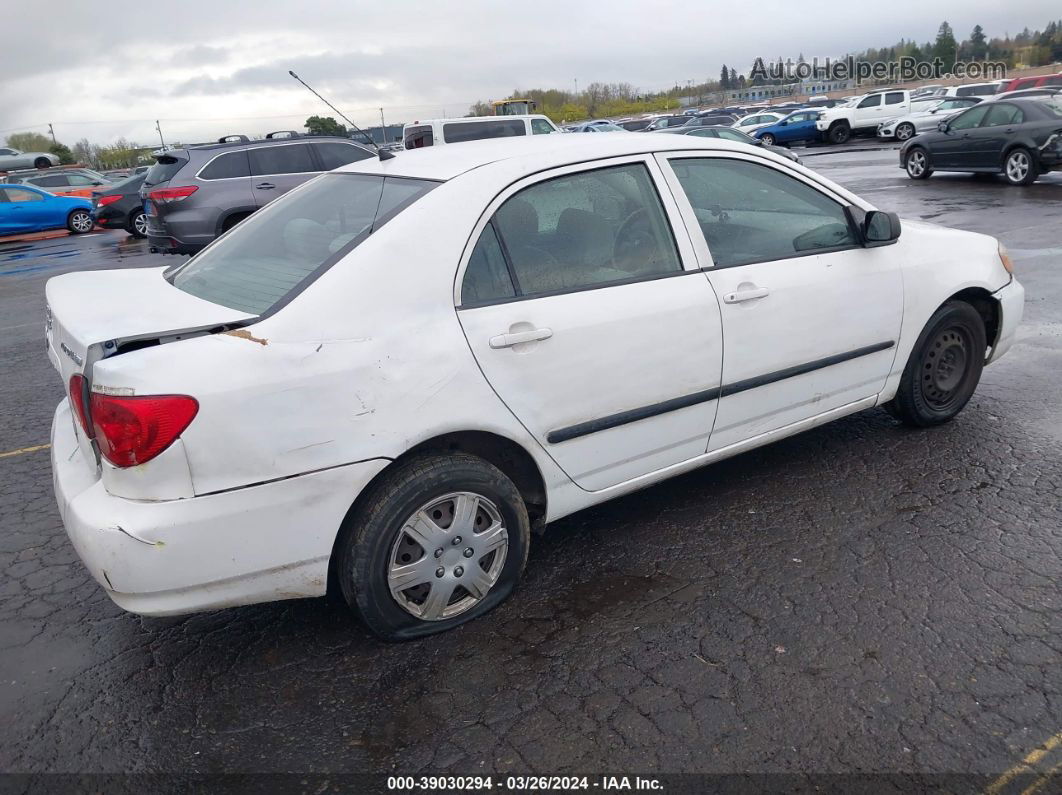 2005 Toyota Corolla Ce White vin: 1NXBR32E55Z534440