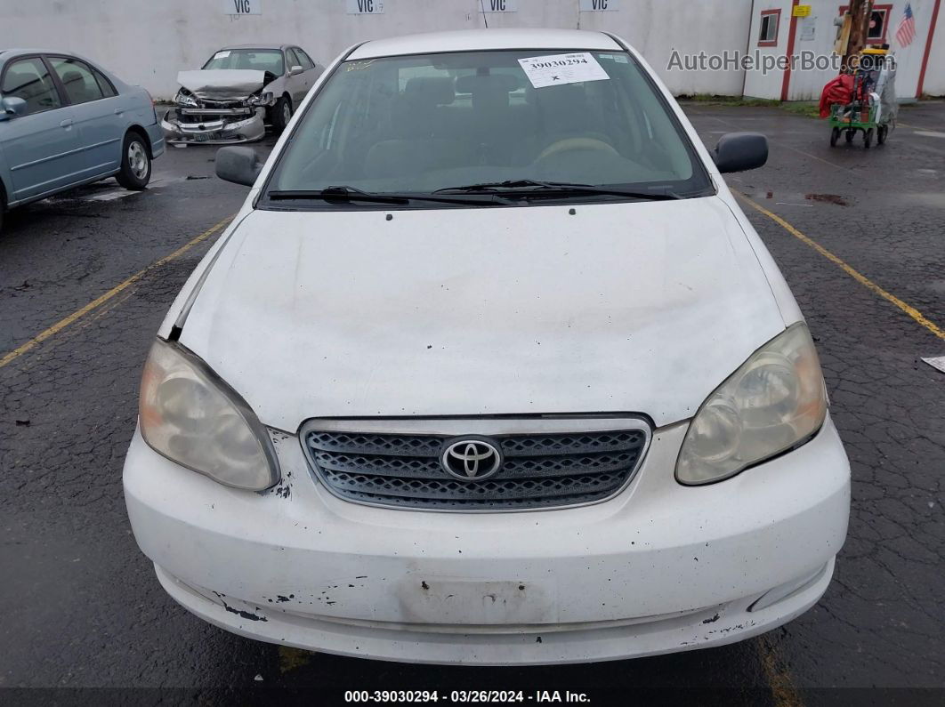 2005 Toyota Corolla Ce White vin: 1NXBR32E55Z534440