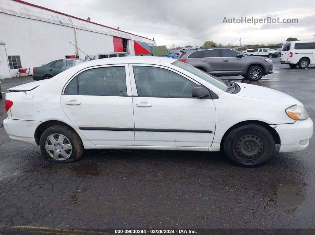 2005 Toyota Corolla Ce White vin: 1NXBR32E55Z534440