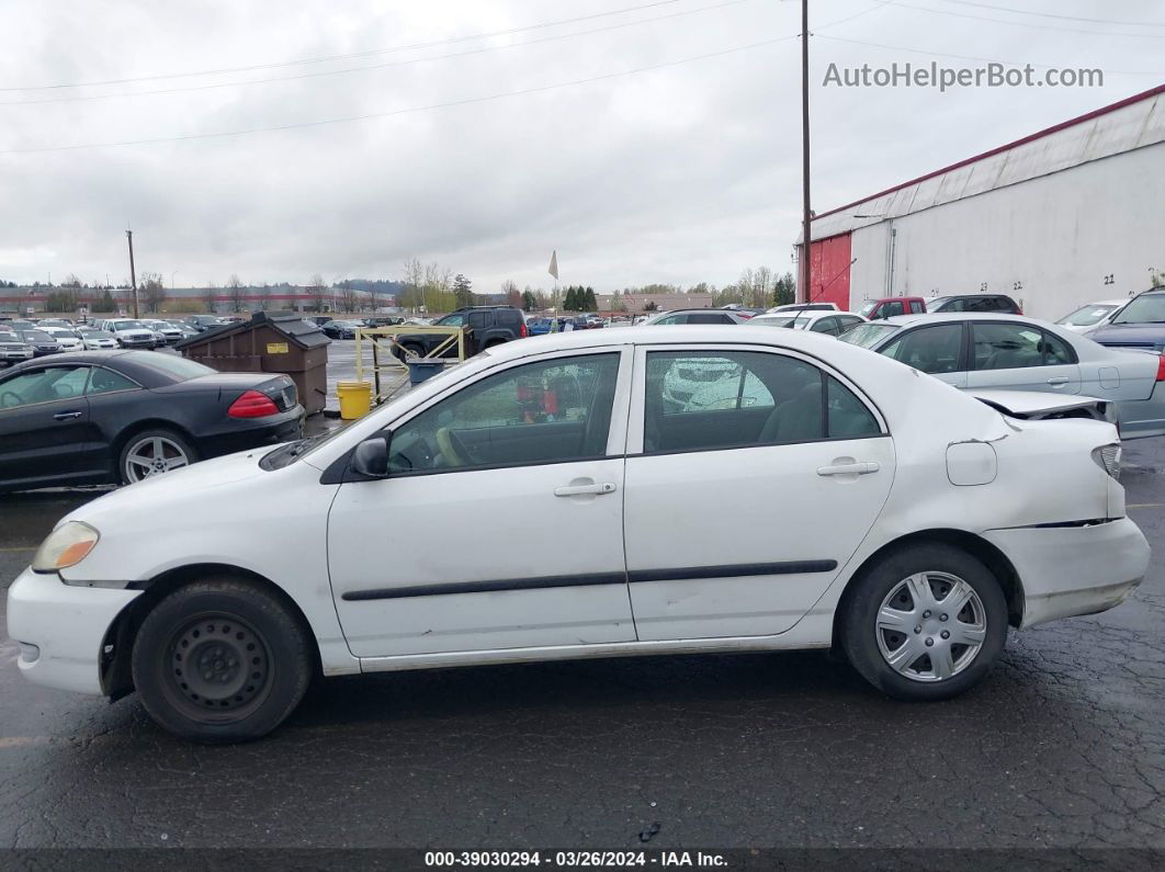 2005 Toyota Corolla Ce White vin: 1NXBR32E55Z534440