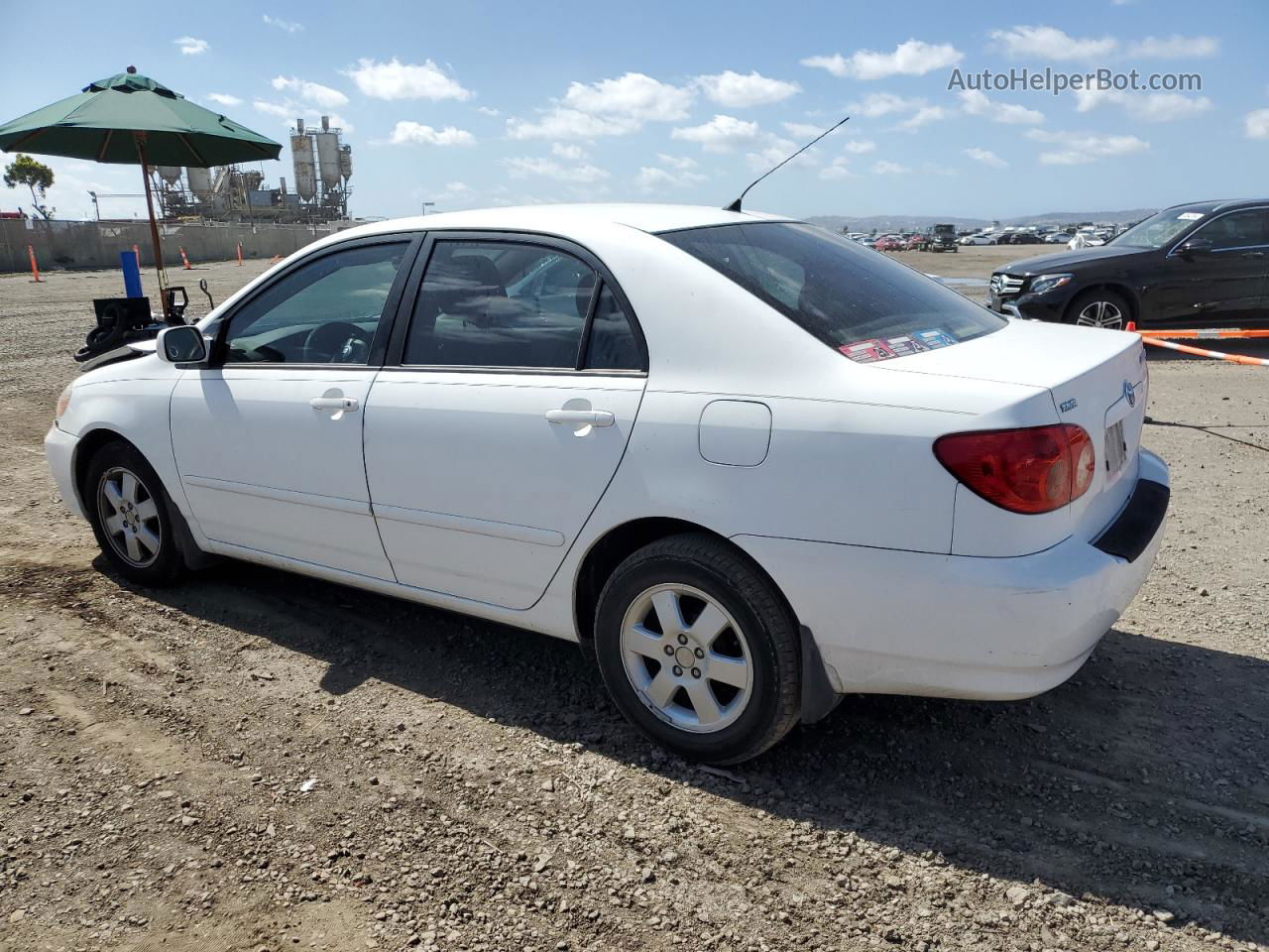 2005 Toyota Corolla Ce White vin: 1NXBR32E55Z544045