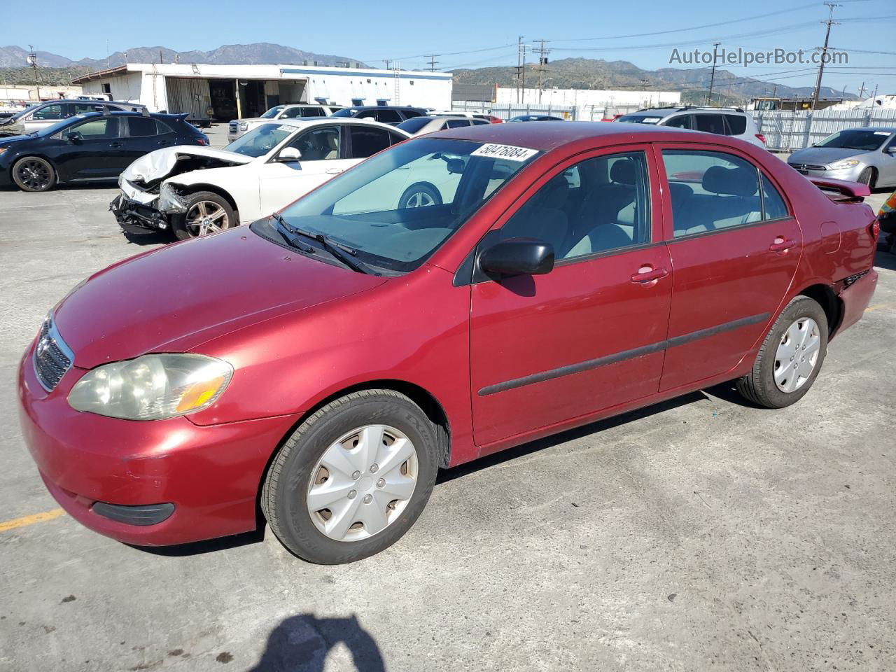 2008 Toyota Corolla Ce Red vin: 1NXBR32E58Z040440