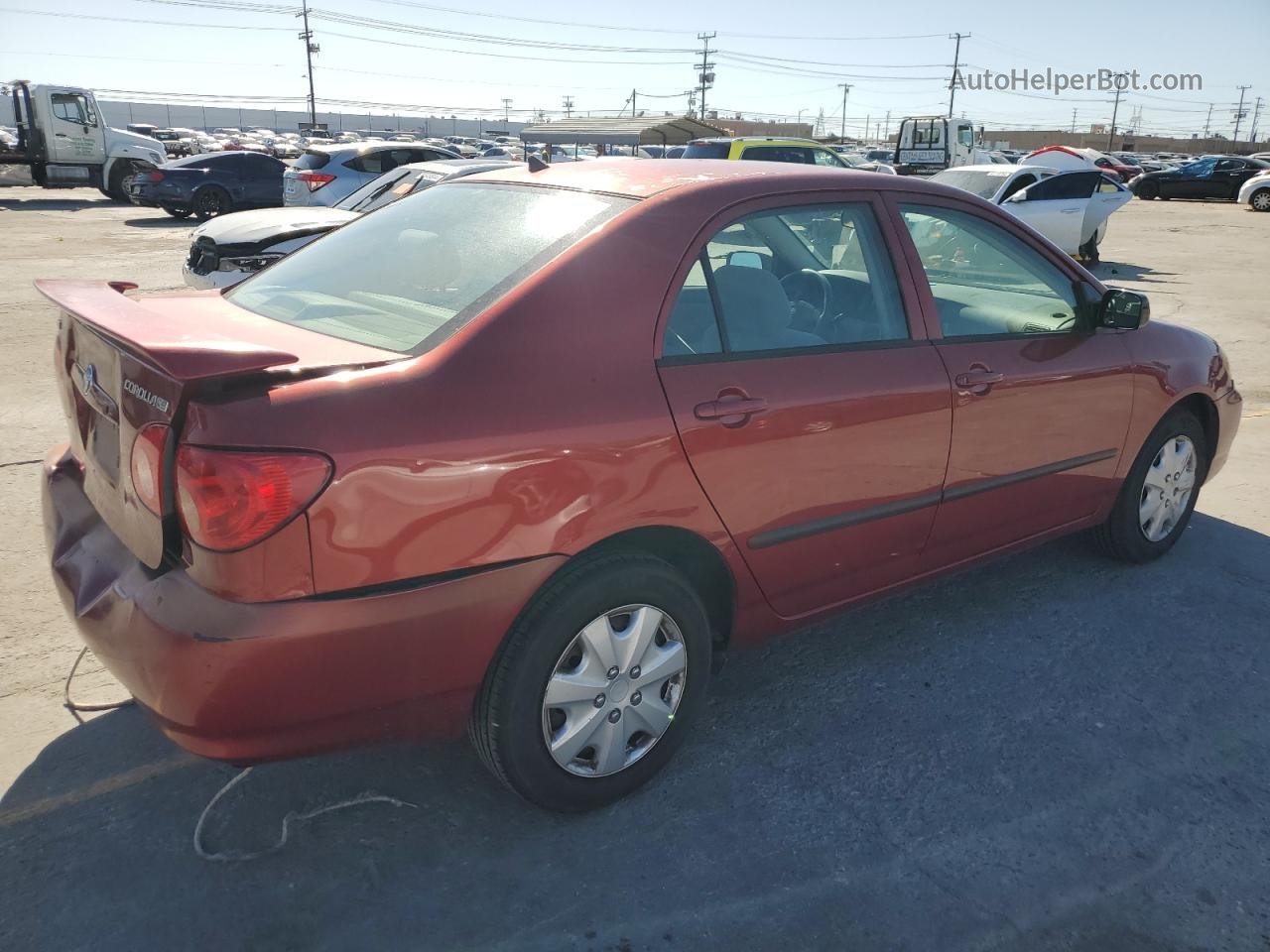 2008 Toyota Corolla Ce Red vin: 1NXBR32E58Z040440