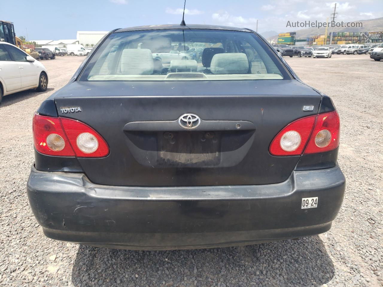 2008 Toyota Corolla Ce Black vin: 1NXBR32E58Z044584