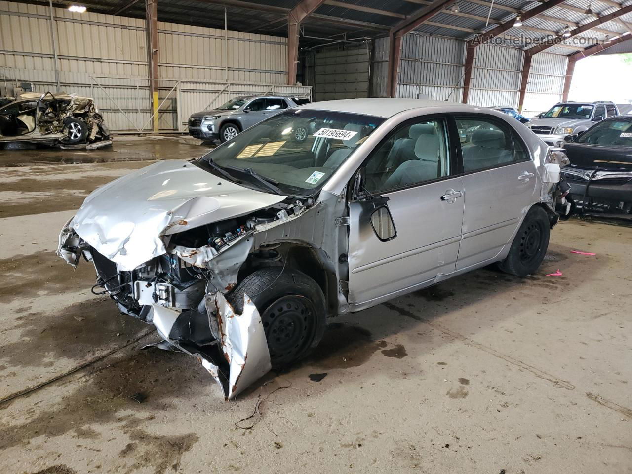 2008 Toyota Corolla Ce Silver vin: 1NXBR32E58Z952873