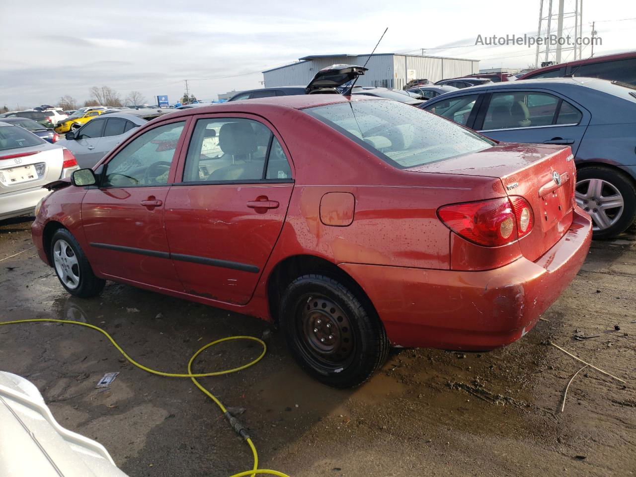 2008 Toyota Corolla Ce Red vin: 1NXBR32E58Z963758