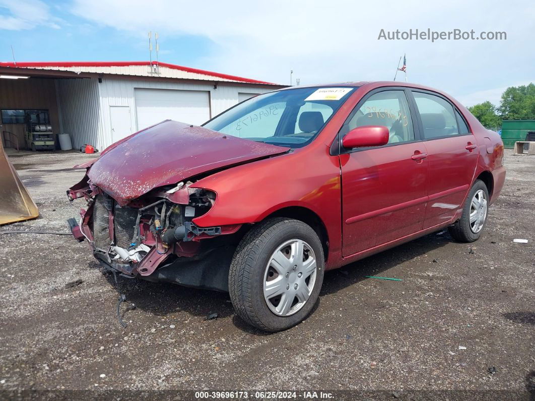 2008 Toyota Corolla Le Maroon vin: 1NXBR32E58Z968166