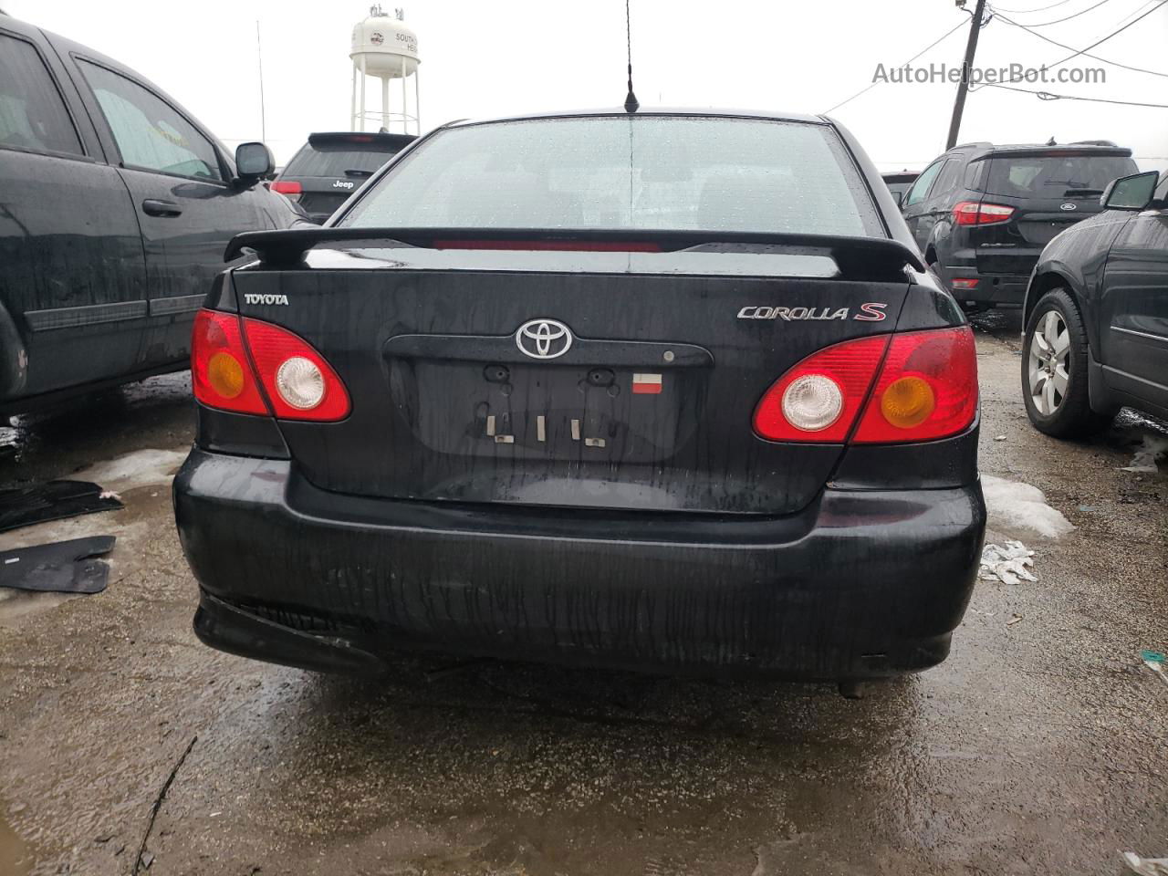 2003 Toyota Corolla Ce Black vin: 1NXBR32E63Z015474