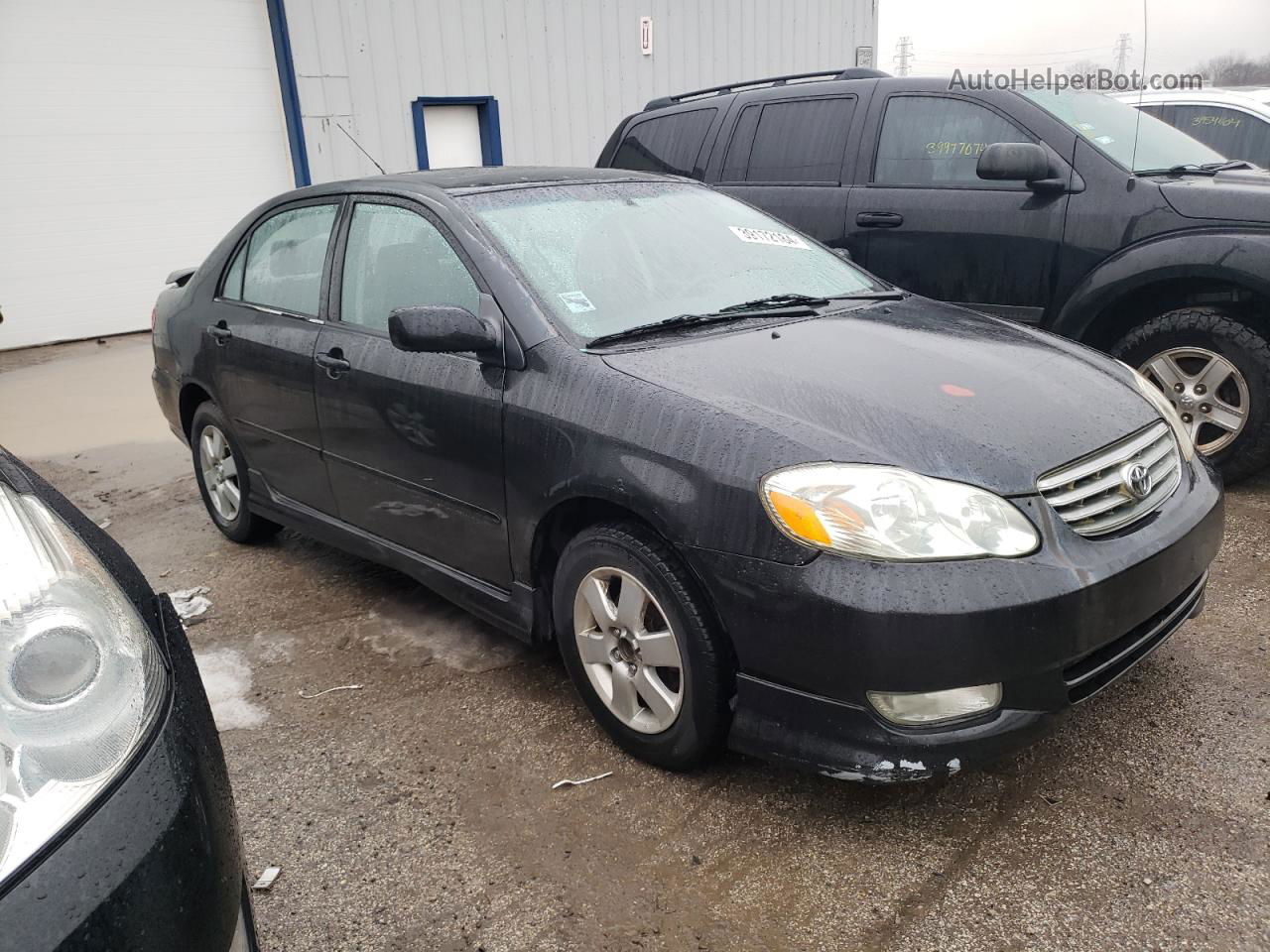 2003 Toyota Corolla Ce Black vin: 1NXBR32E63Z015474