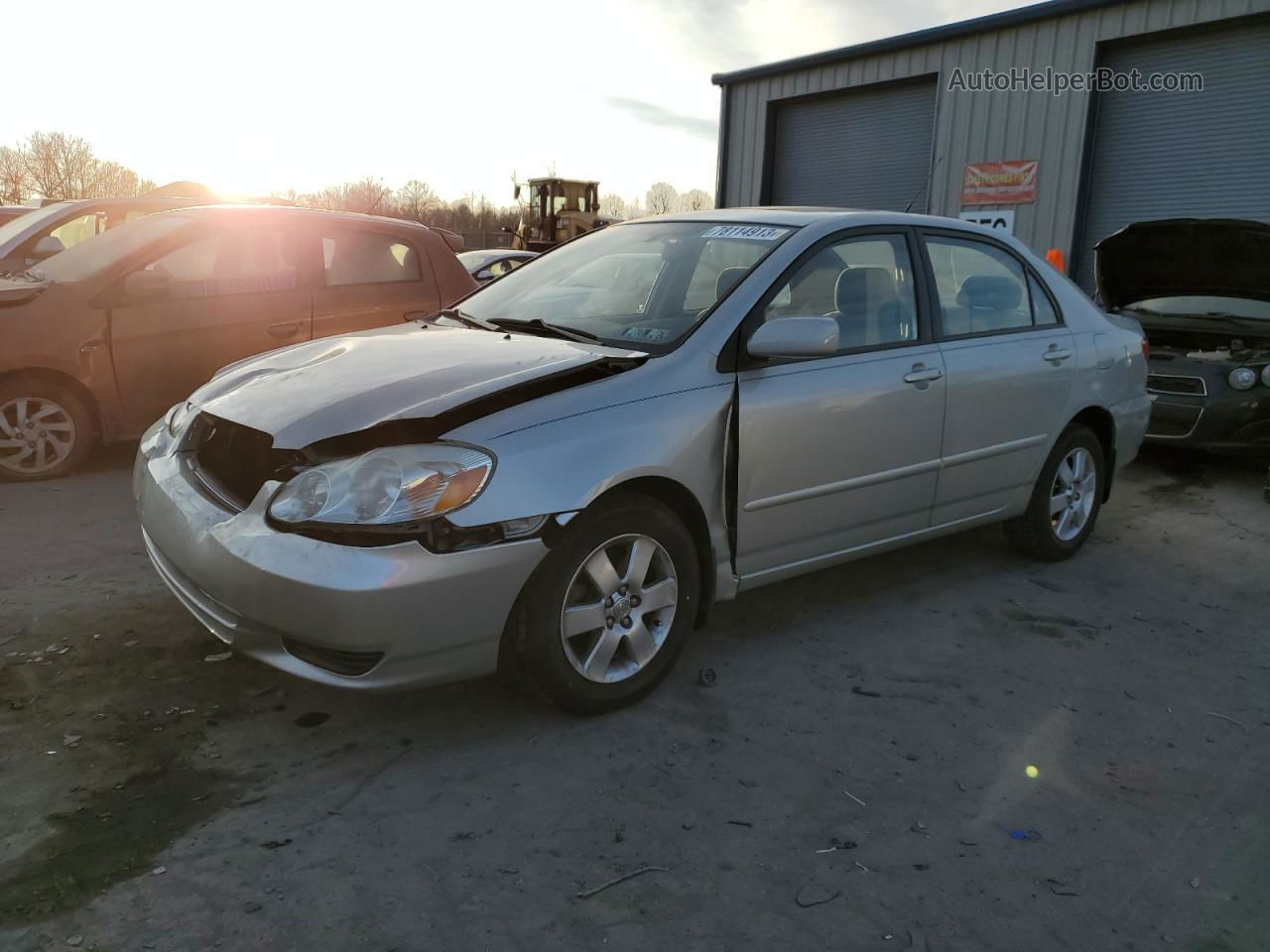 2003 Toyota Corolla Ce Silver vin: 1NXBR32E63Z019797