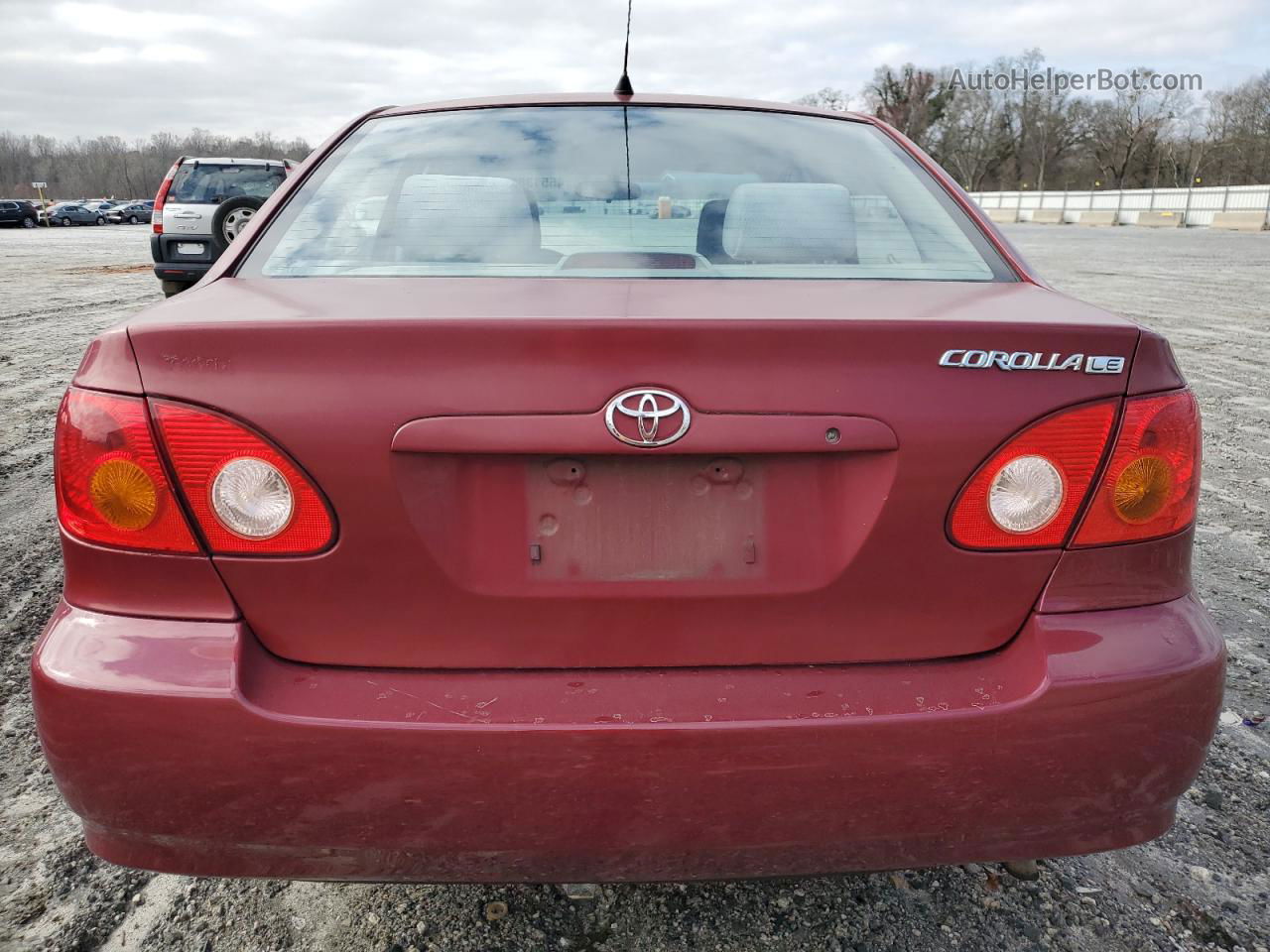 2003 Toyota Corolla Ce Red vin: 1NXBR32E63Z023087