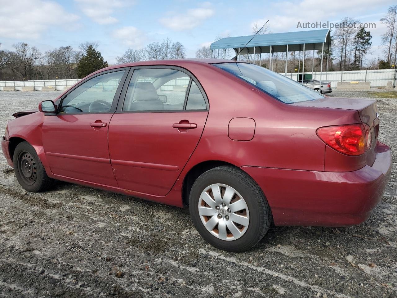 2003 Toyota Corolla Ce Red vin: 1NXBR32E63Z023087