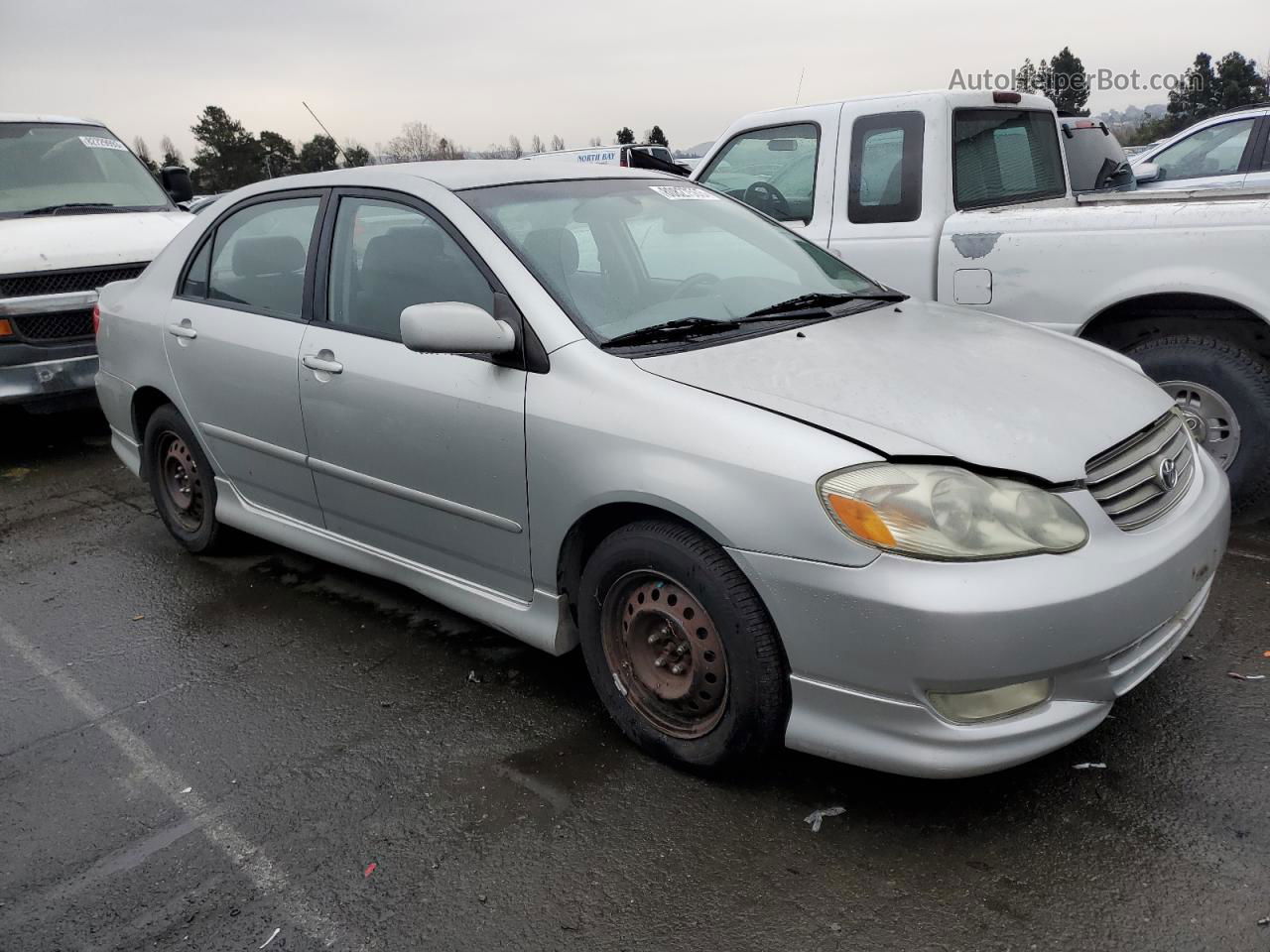 2003 Toyota Corolla Ce Silver vin: 1NXBR32E63Z032811