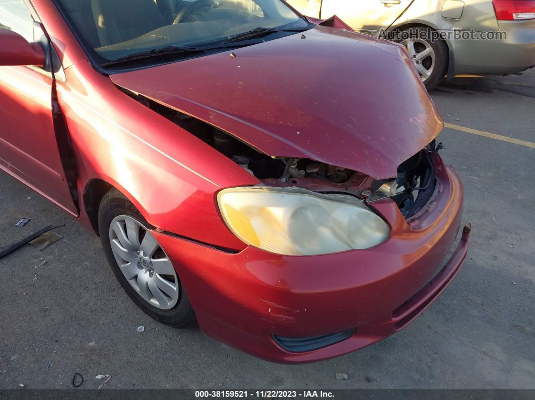 2003 Toyota Corolla Le Red vin: 1NXBR32E63Z046191