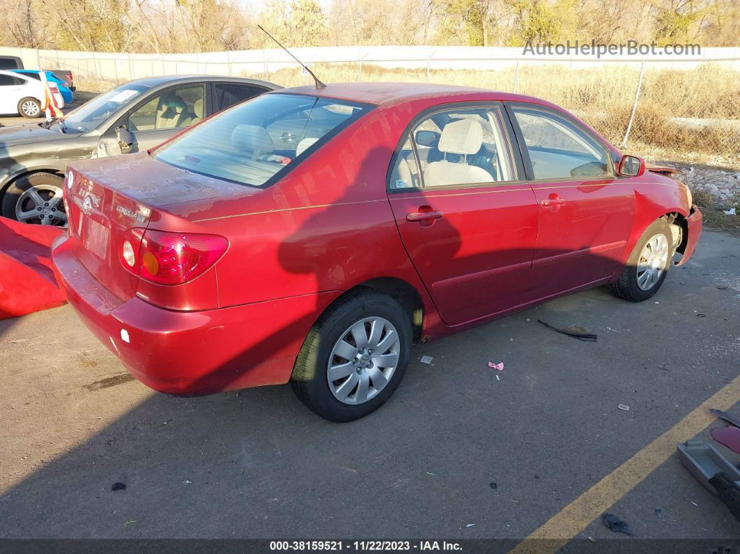 2003 Toyota Corolla Le Red vin: 1NXBR32E63Z046191