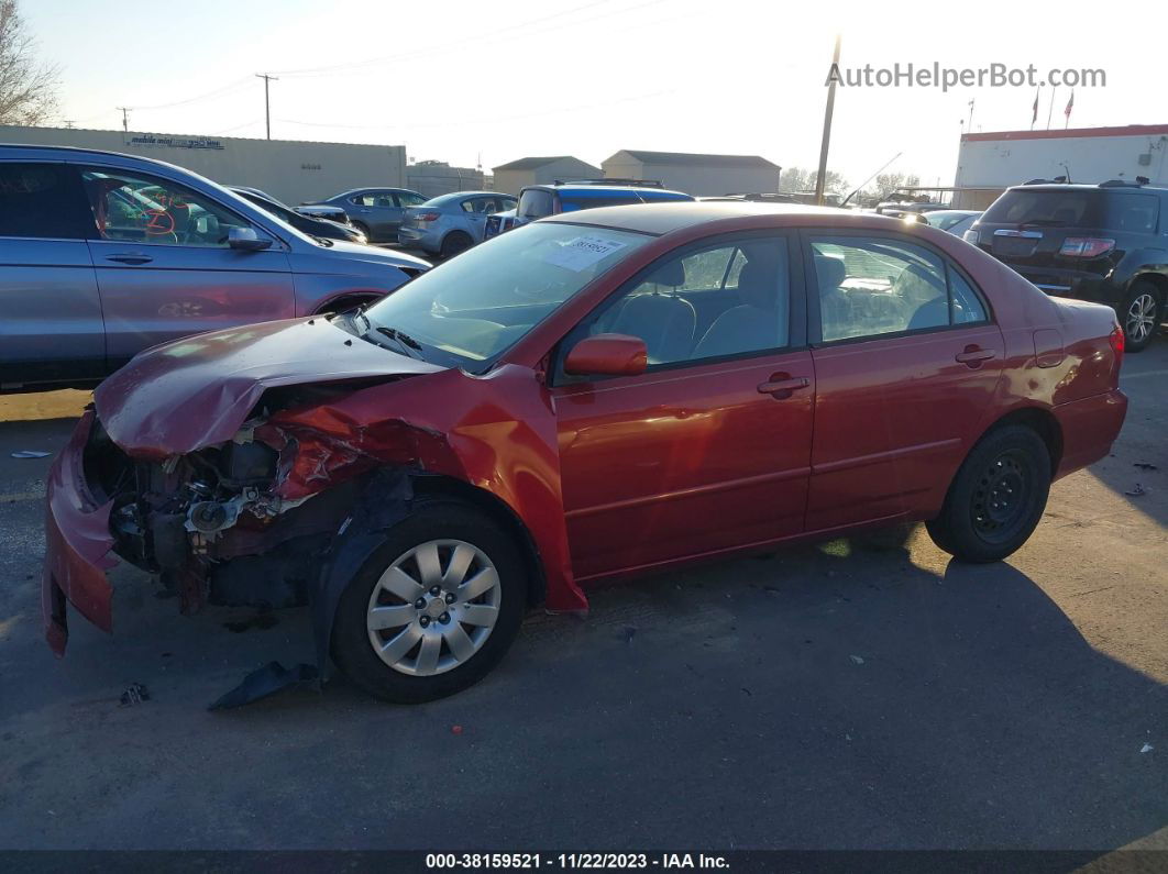 2003 Toyota Corolla Le Red vin: 1NXBR32E63Z046191