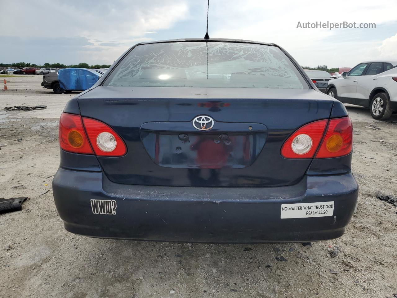 2003 Toyota Corolla Ce Blue vin: 1NXBR32E63Z089199