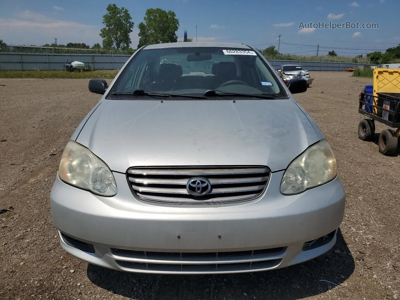 2003 Toyota Corolla Ce Silver vin: 1NXBR32E63Z096797