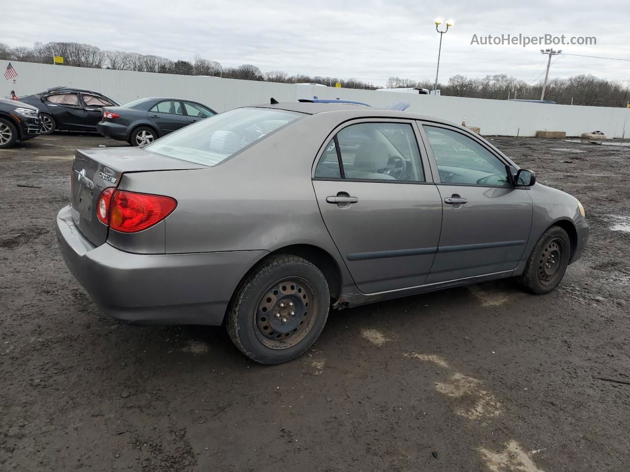 2003 Toyota Corolla Ce Gray vin: 1NXBR32E63Z121990