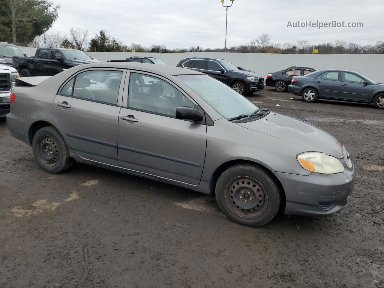 2003 Toyota Corolla Ce Серый vin: 1NXBR32E63Z121990