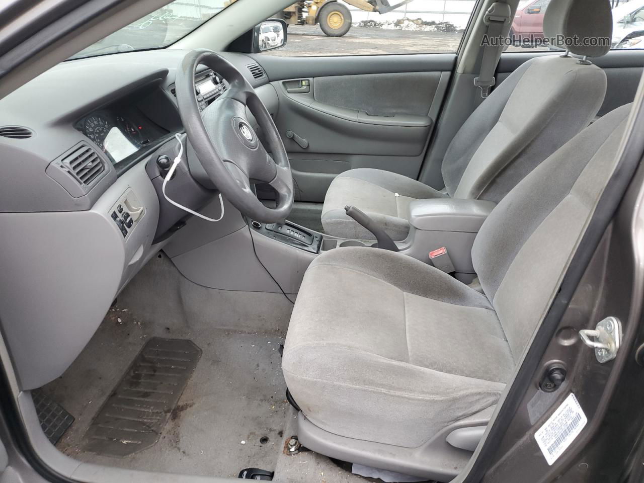 2003 Toyota Corolla Ce Gray vin: 1NXBR32E63Z121990